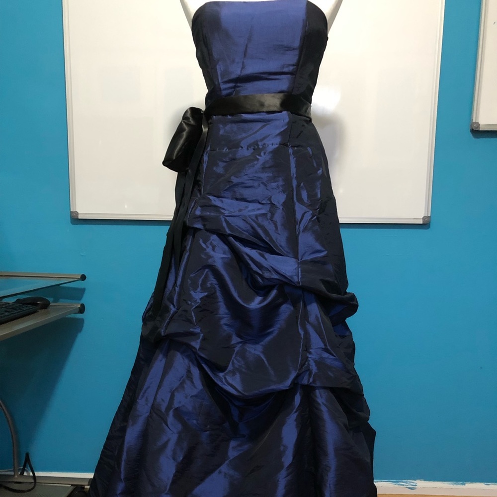 Black and Blue Gown